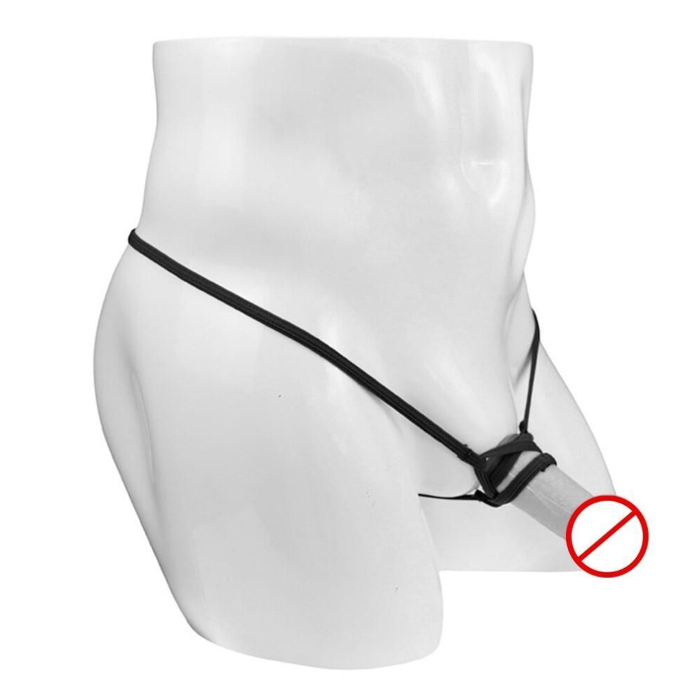 (black) Fashionable Mens Panties Bikini Breathable Jockstraps