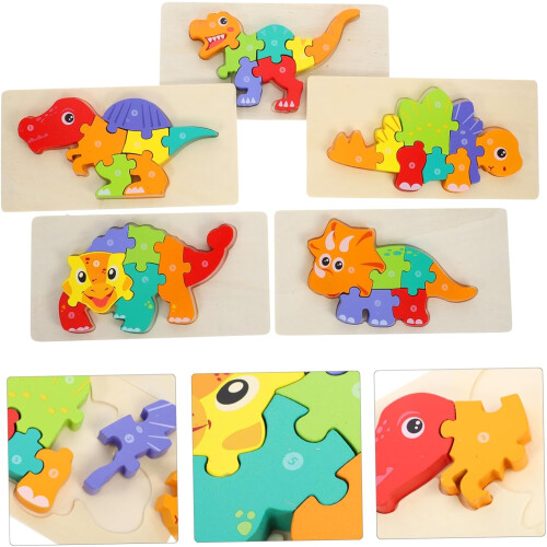 5kpl Dinosaur Pulmapelit Palapelit Puu 1