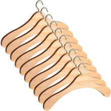 Käytännölliset 10 kpl puiset nukkeripustimet 15 cm pituus Bjd Dolls Ripustin Puinen vaateripustin