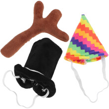 Doll Dress Up Essentials Pehmo-nukketarvikesarja, joka sisältää hattulakkin ja sarvikoristeet