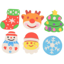 10 kpl Paperipyyhkimet Mini Christmas Elk Paperipyyhekumit Suloiset poikien ja tyttöjen pyyhekumit kouluun