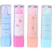 Novelty Eraser Set 10 kpl huulipunan muotoinen pyyhekumi lapsille Turvallinen ja houkutteleva opiskelijoille satunnaiseen tyyliin