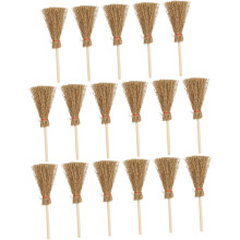 25 kpl Small Broom Power Scrubber Doll House Broom Bin Halloween Ornaments Dollhouse