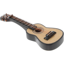 1:12 Dollhouse Miniature Guitar Mini Musical Instrument Puinen kitara sisustukseen