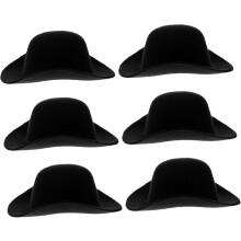 6 kpl Miniatyyri Cowboy-hattu nukeille Western Cowgirl Hat Decor Pieni hattusarja Käsityösisustus Pehmeä materiaali pojille ja tytöille