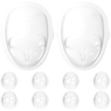 10 kpl Pvc miniatyyri nukkekoti Halloween-kasvonsuojat tee itse tehty lelunaamarit mininukkenäytöille