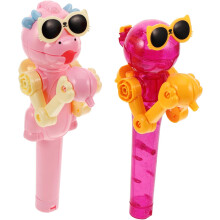 2kpl Lollipop-kotelo Lollipop-robotin pidikelaatikko Hauska dinosauruksen muotoinen tikkari-robottipidike Luova tikkarirobottilelu