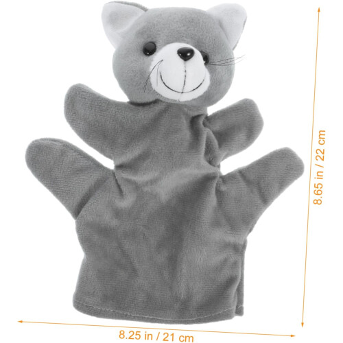 Cat Hand Puppet Marionettes Puppets Pp Cotton Grey 1