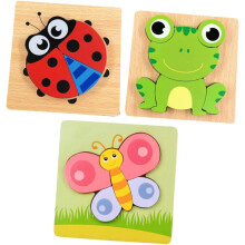 3kpl Opetuslelu Pulmalelu leluille Aivoharjoitus Puzzle Taapero Eläin Puzzle Puzzle Aivolelu