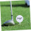 Golf Training Aid Equipment Suit Golf Flat Golf harjoitteluun Putting White 3 Pack 5