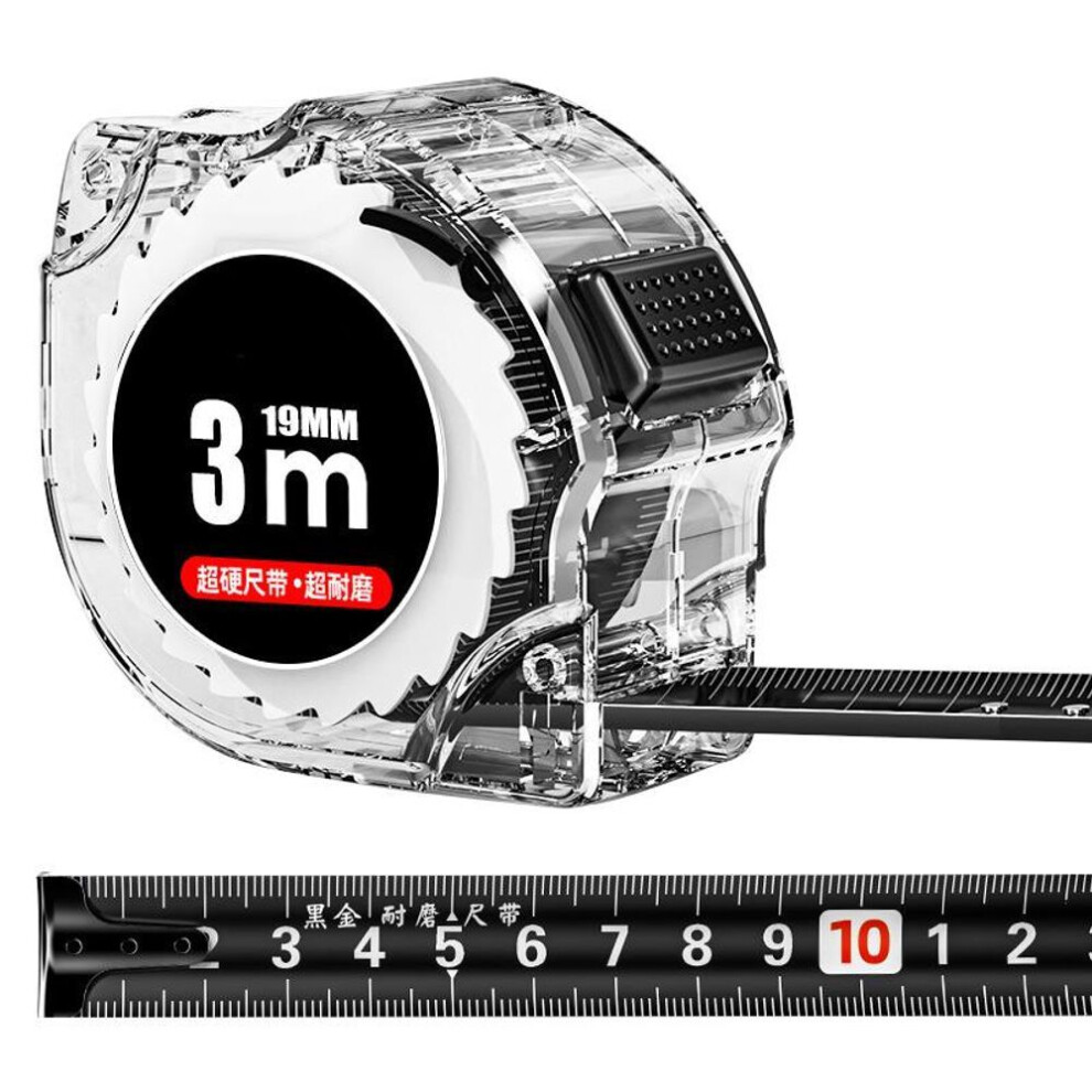 (black, 5mx19mm) Steel Tape Measure with Laser Inkjet and Widened Ruler