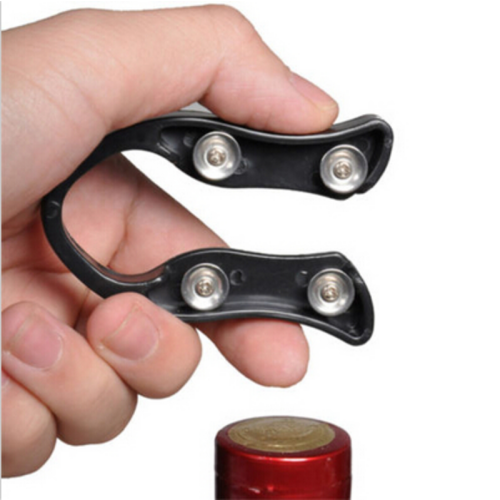 () Black Handheld Rotating Cutting Blades Wheel Wine