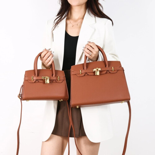 Lychee pattern Birkin bag, new niche versatile handbag 1
