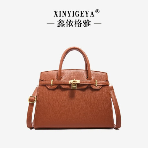 Lychee pattern Birkin bag, new niche versatile handbag