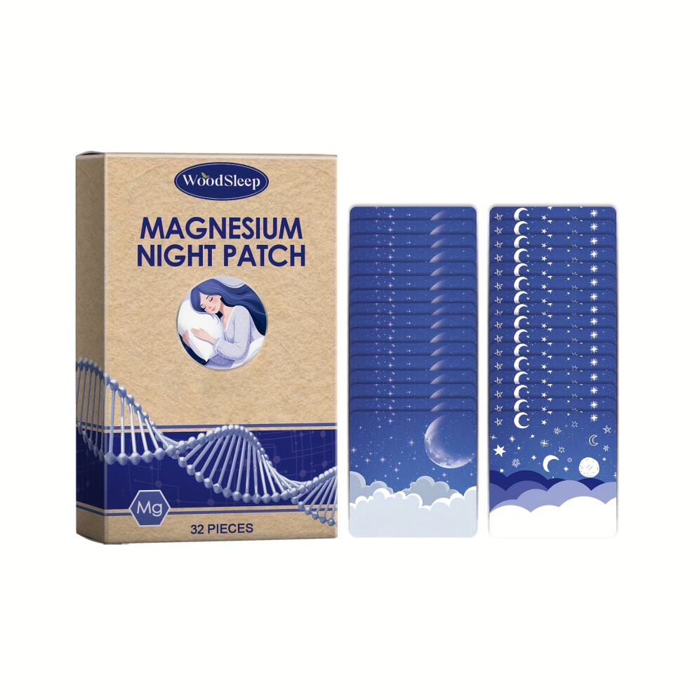 (32pcs) 32pcs/Box, Magnesium Chloride Patch, Suitable for All Skin Types, Patch Containing Magnesium Chloride And Lavender Ingredients