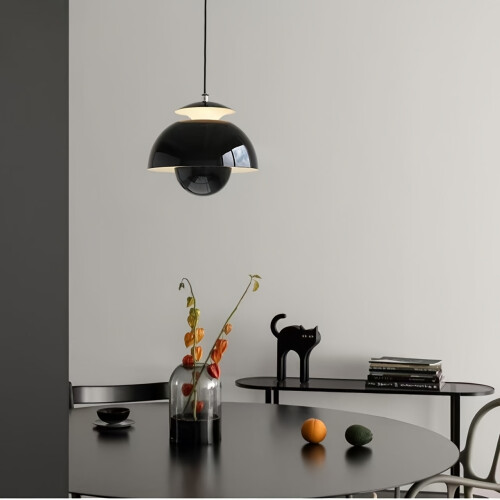 (H) Modern LED Pendant Light with Dimmable Tri-Color Settings - Sleek Nordic Design