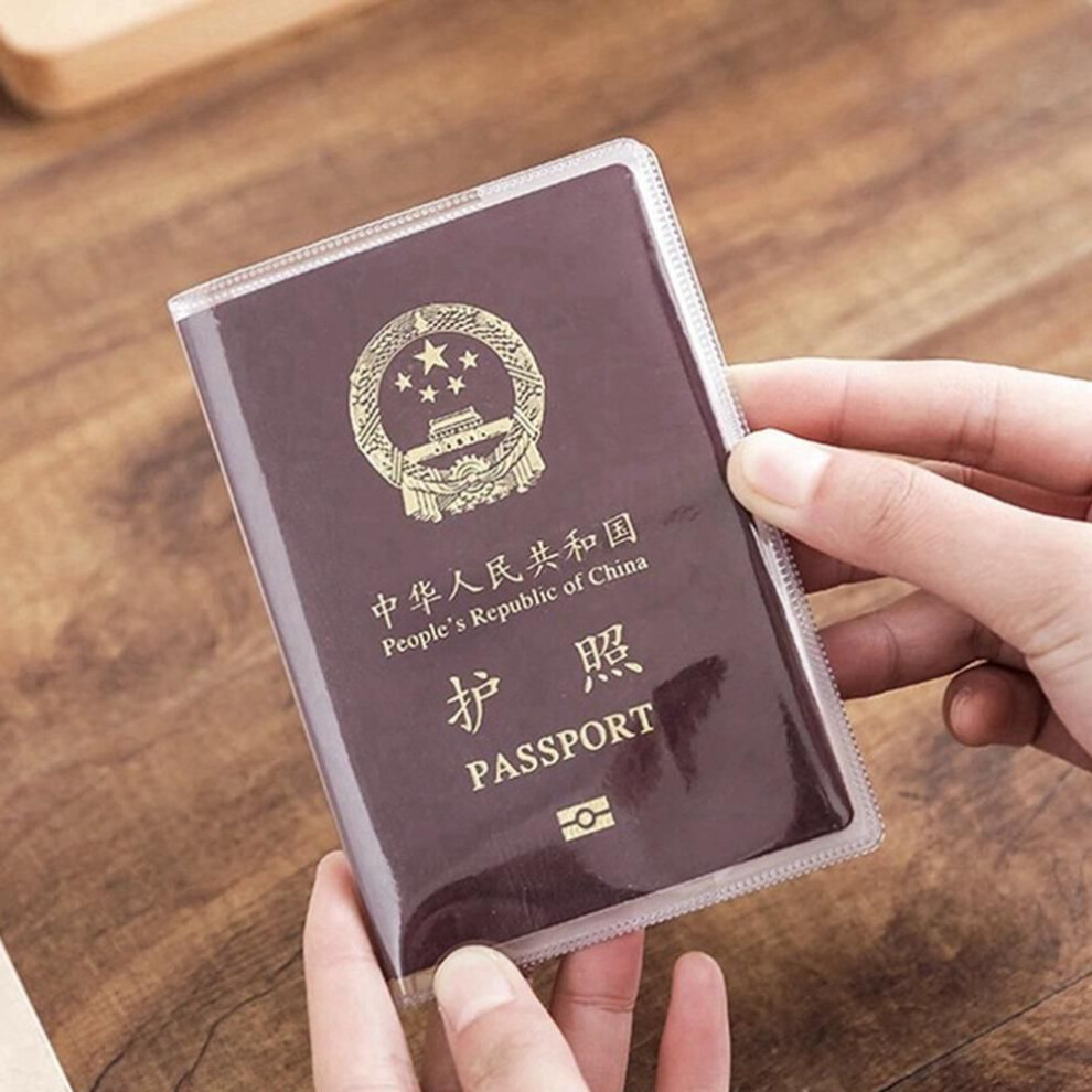 (transparent, 18.5x13.1cm) Silicone Transparent Waterproof Card Holder