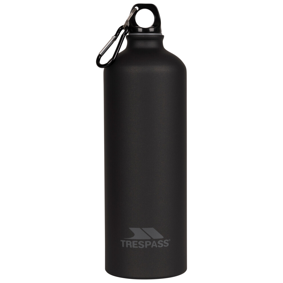 (EACH, Matt Black) Trespass Drinking Bottle 1L Stainless Steel Slurp