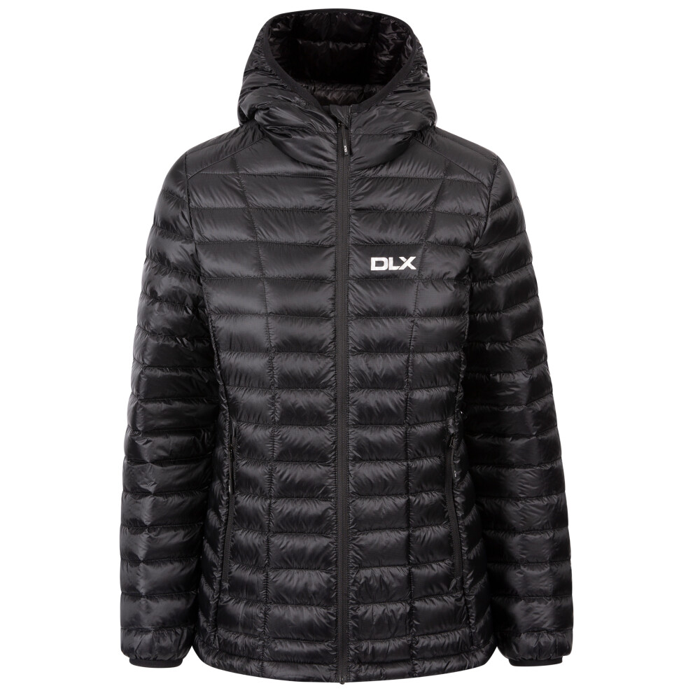 (10, Black) DLX Womens Down Jacket Packaway Galina