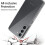 For Samsung Galaxy S25 Clear Back Case Cover and Tempered Glass Screen Protector 11