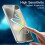 For Samsung Galaxy S25 Clear Back Case Cover and Tempered Glass Screen Protector 6