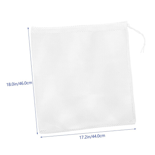 Large Pond Pump Filter Bag Mesh Bag with Drawstring 2 Pack Water Pump Barrier for Easy Removal 1