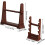 2pcs Model Display Stand Sword Stand Universal Holder for Sword Wand Display Holder Plastic Brown 2