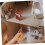 2pcs Model Display Stand Sword Stand Universal Holder for Sword Wand Display Holder Plastic Brown 6