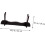 Black Acrylic Stand Delicate Holder Desktop Storage Stand Home Decor Rack 2