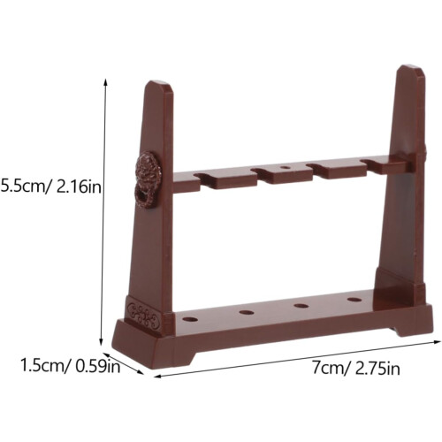 Elegant Mini Sword Rack for Desktop Sturdy Construction Miniature Sword Holder Easy Setup 1
