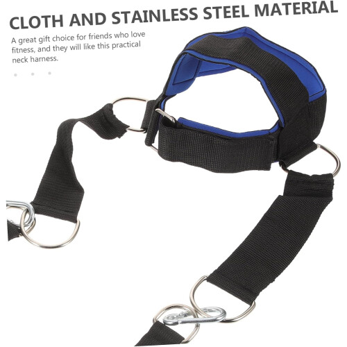 Neck Muscle Builder Exerciser Head and Neck Trainer Shoulder Weight Neck Training Hat Neck Strength Adding Strap 2