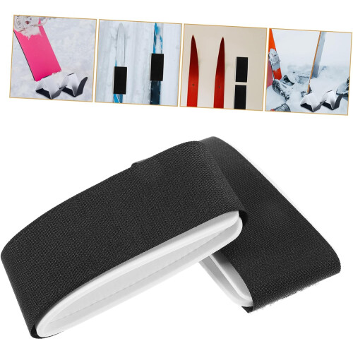 Ski Fastening Straps Set 4pcs Snowboard Straps Simple Structure Excellent Craftsmanship Enhanced Use 1