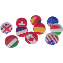 Tennis Racket Dampeners Uk Flag Pattern 4 Pack of Vibration Absorbers for Improved Control Comfort