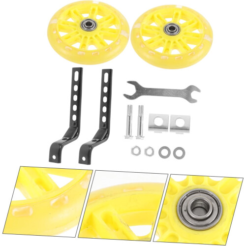 1 Set Professional Replaceable Train Wheels for Bikes Wear Resistant Auxiliary Stabilisers 2
