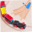 Solid Wood Construction Wooden Train Track Blocks for Toddlers Creativity Track 5