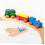 Solid Wood Construction Wooden Train Track Blocks for Toddlers Creativity Track 8