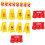 1 Set Simulated Roadblock Kit Playing Traffic Lights Model Stickers 1