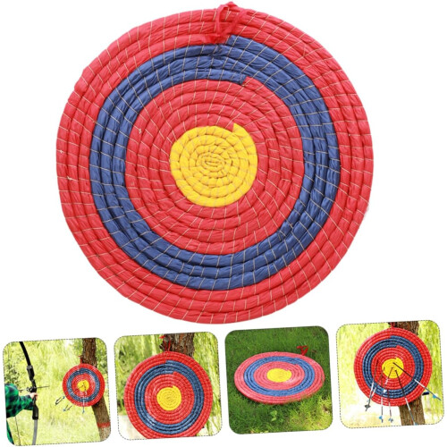 Full Ring Straw Braid Target 50cm Diameter for Archery Portable Outdoor Training Plate 1