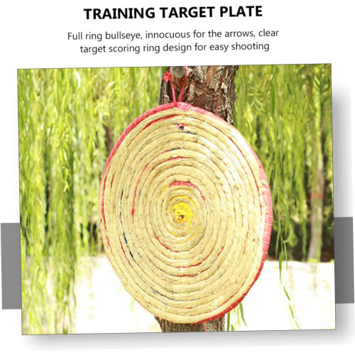 Full Ring Straw Braid Target 50cm Diameter for Archery Portable Outdoor Training Plate 2