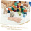 2pcs Wooden Train Track Expansion Curved Switch Track 7