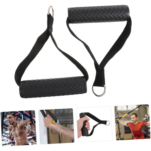 4Pcs Heavy Duty Fitness Cable Handles Durable Pull Handles 1