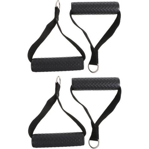 4Pcs Heavy Duty Fitness Cable Handles Durable Pull Handles