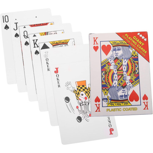 Jumbo Playing Cards Set Extra Large Poker Playing Cards
