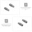 6PCS Stabilizer Balance Screws Point Insert for Compound and Recurve Bows Essential Archery Accessory 6