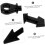 Archery Set 4pcs Bow String Dampener Kit Archery Set Damper Stabilizer Absorber Black for Bow Compound Bows 7