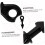 Archery Set 4pcs Bow String Dampener Kit Archery Set Damper Stabilizer Absorber Black for Bow Compound Bows 4
