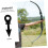 Archery Set 4pcs Bow String Dampener Kit Archery Set Damper Stabilizer Absorber Black for Bow Compound Bows 6