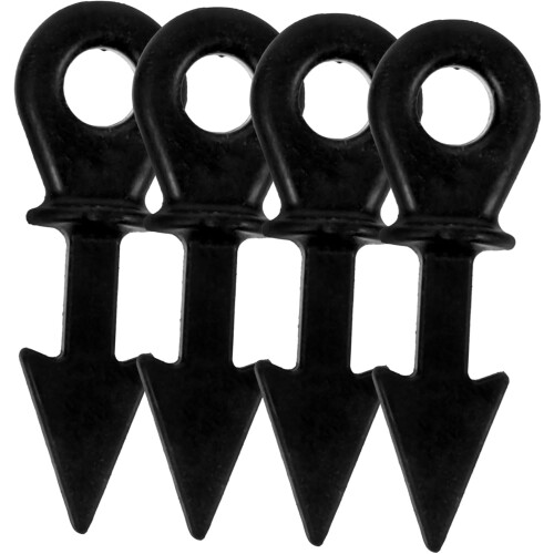 Archery Set 4pcs Bow String Dampener Kit Archery Set Damper Stabilizer Absorber Black for Bow Compound Bows