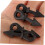 Archery Set 4pcs Bow String Dampener Kit Archery Set Damper Stabilizer Absorber Black for Bow Compound Bows 2