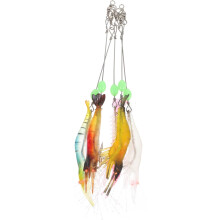 Artificial Fishing Bait 5pcs Set Soft Lures Baits Hooks for Fishing Tackle Night Glow